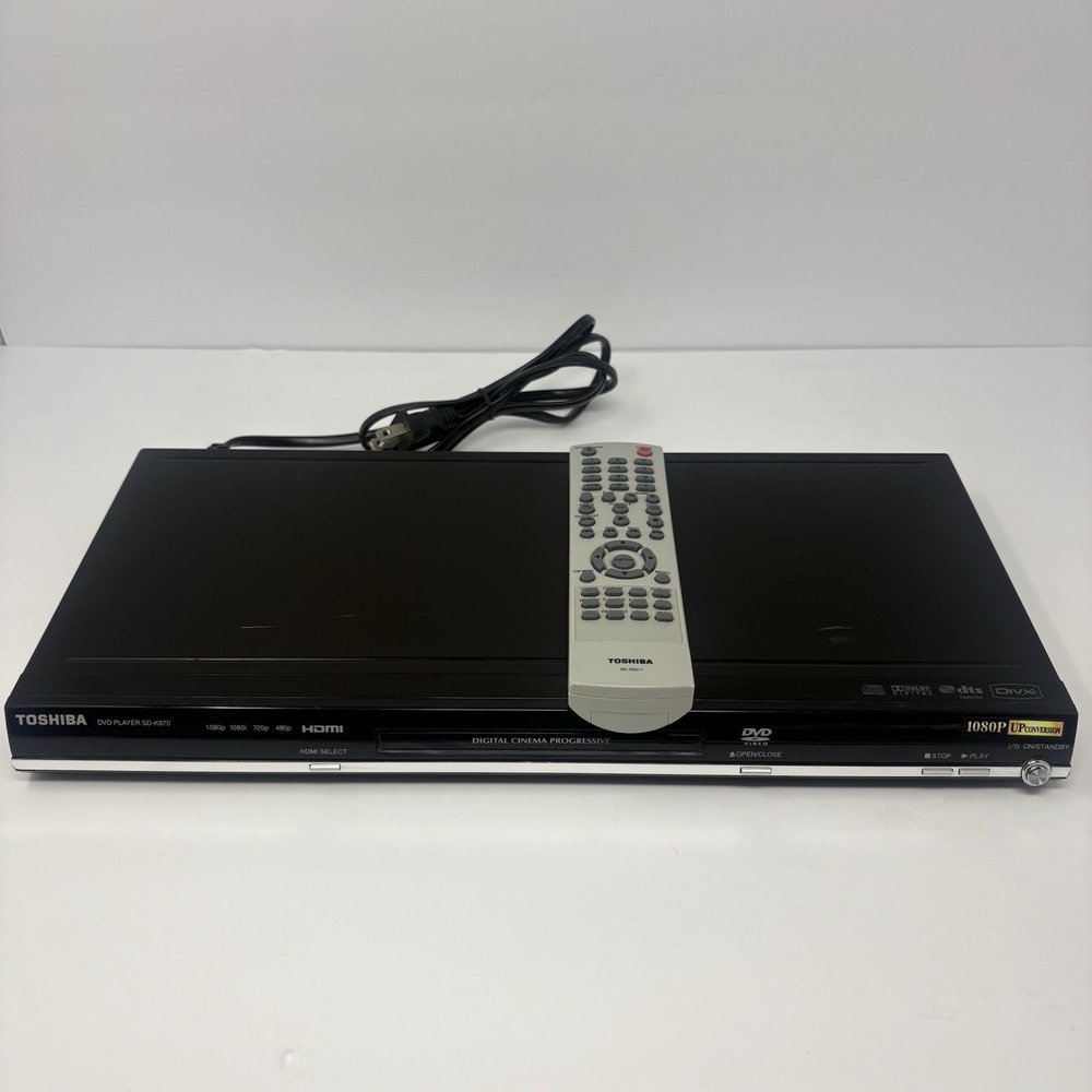Toshiba SD-K970 HDMI DVD Player 1080p Upconversion w/ Remote Tested Works